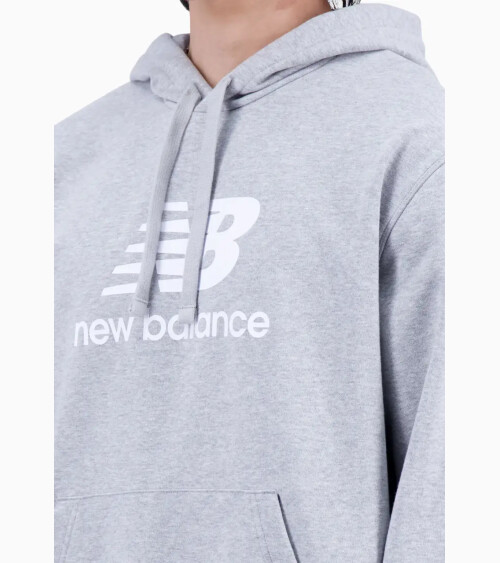 New Balance Felpa cappuccio Essentials Stacked Logo