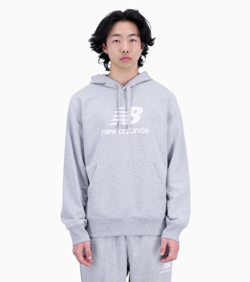 New Balance Sweat à capuche Essentials Stacked Logo
