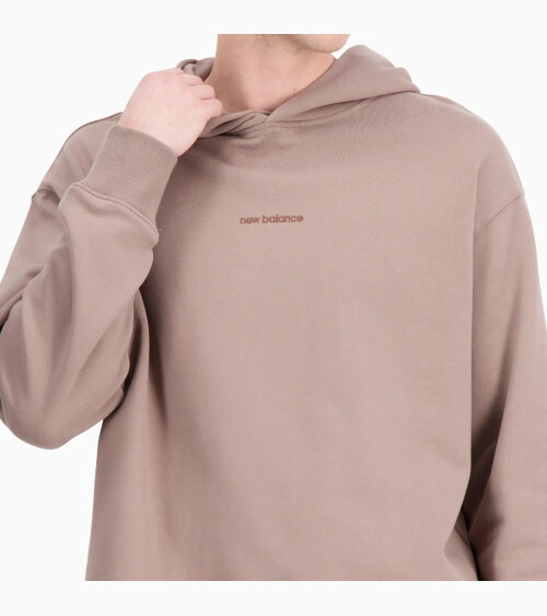 Felpa con cappuccio New Balance Athletics Linear Fleece