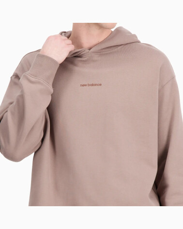 Felpa con cappuccio New Balance Athletics Linear Fleece