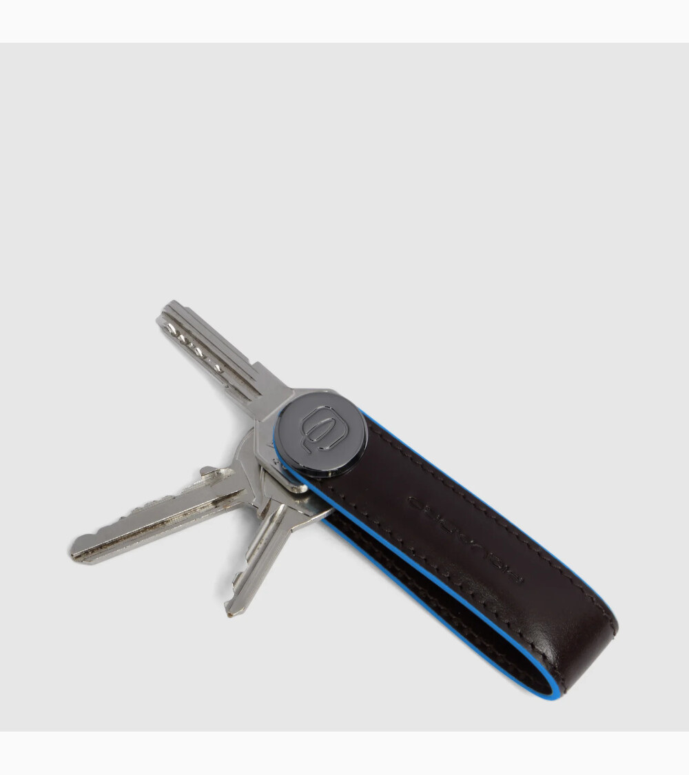 Piquadro Schlüsselanhänger Leder mit Ring