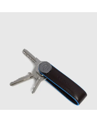 Piquadro Schlüsselanhänger Leder mit Ring