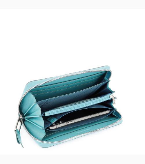 Piquadro portafoglio con chiusura zip