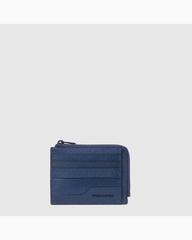 Piquadro portefeuille zip compartiments cartes