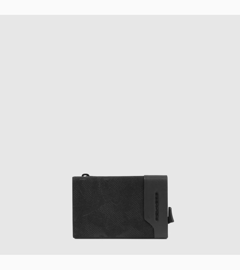 Billetero slim Piquadro con cremallera