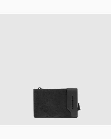 Billetero slim Piquadro con cremallera
