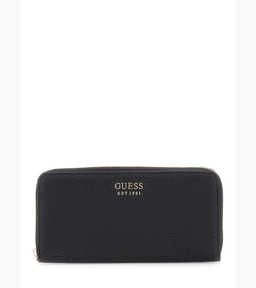 Guess portafoglio zip con logo