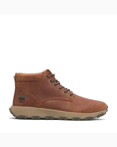 Scarpa alta Timberland stringata in pelle
