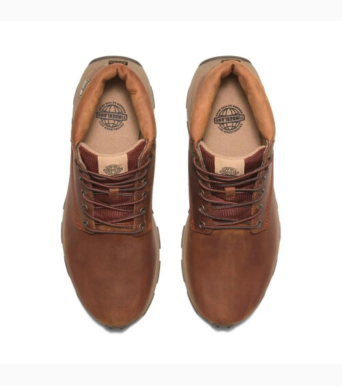 High Timberland lace-up shoe in leather