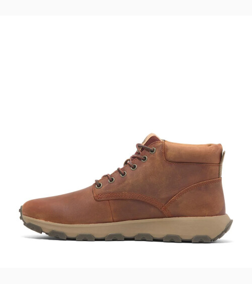 Scarpa alta Timberland stringata in pelle
