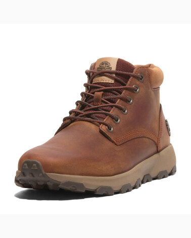 Scarpa alta Timberland stringata in pelle