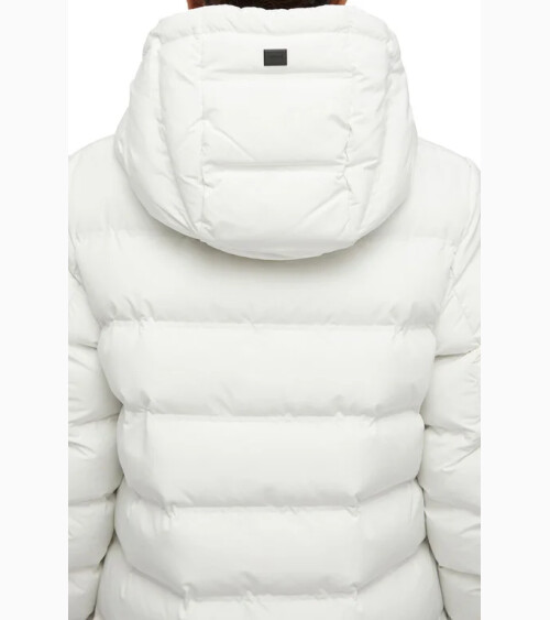 Geox long down jacket hood