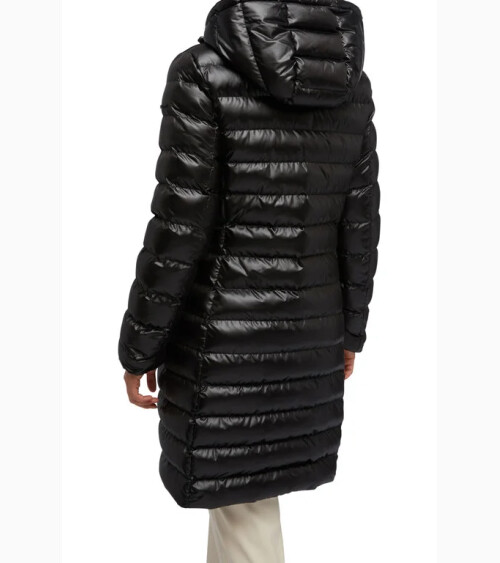 Geox long padded coat with hood