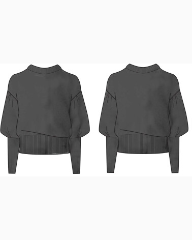Guess maglia maniche lunghe collo alto