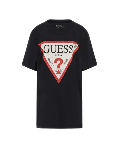 T-shirt Guess avec logo triangulaire frontal