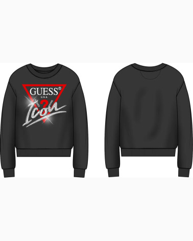 Guess Sweatshirt mit zentralem Logo