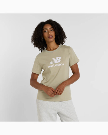 New Balance French Terry Stacked Logo Crew T-Shirt
