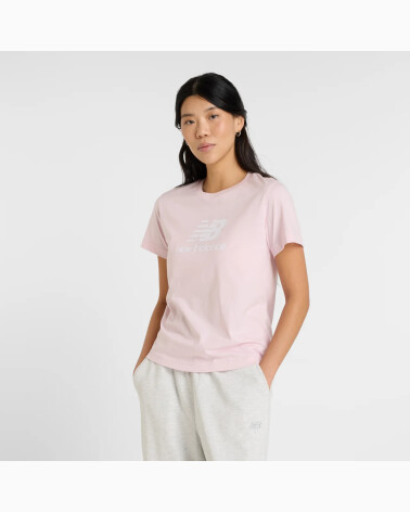 New Balance French Terry Stacked Logo Crew T-Shirt
