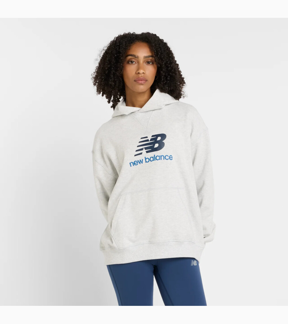 New Balance sweat capuche logo avant