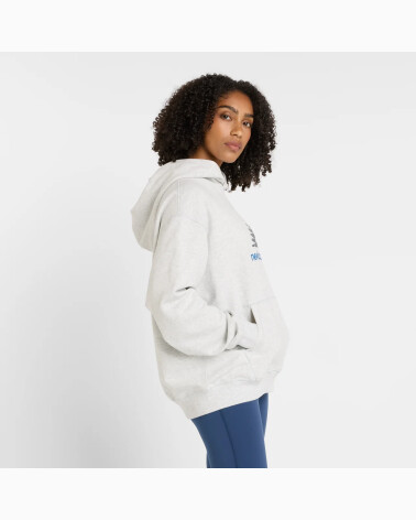 New Balance felpa cappuccio logo frontale