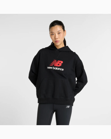 New Balance sudadera capucha logo frontal
