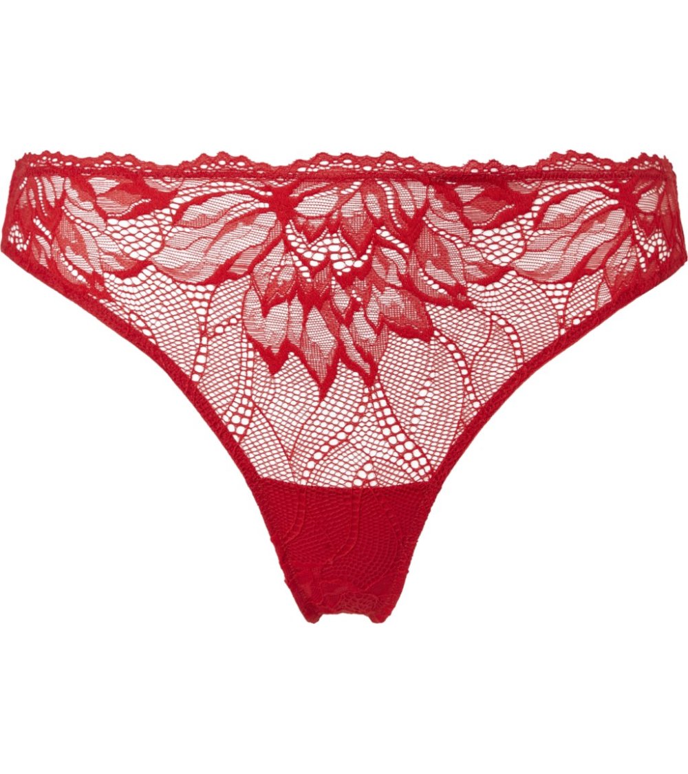 Calvin Klein floraler Spitzenstring