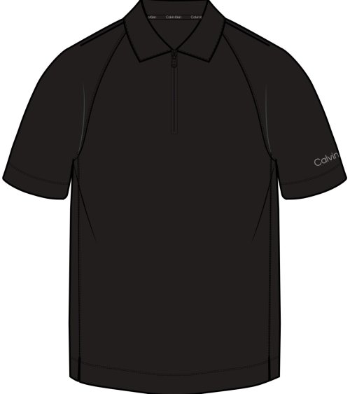 Calvin Klein T-shirt col zippé