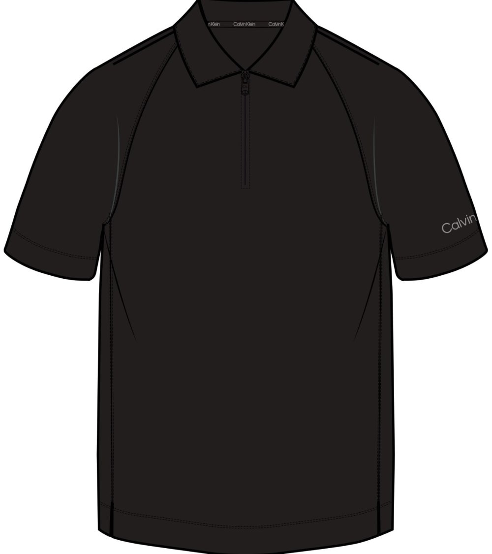 Calvin Klein T-shirt col zippé