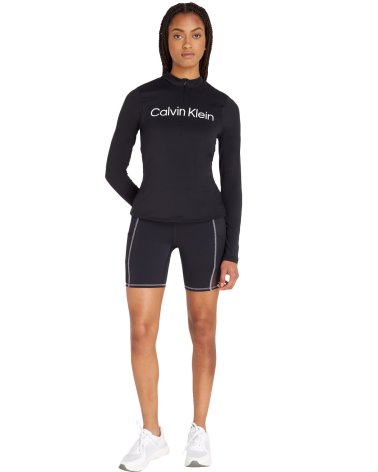 Calvin Klein T-shirt avec fermeture éclair et logo