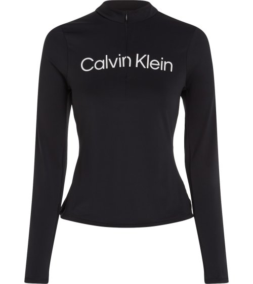 Calvin Klein T-shirt avec fermeture éclair et logo