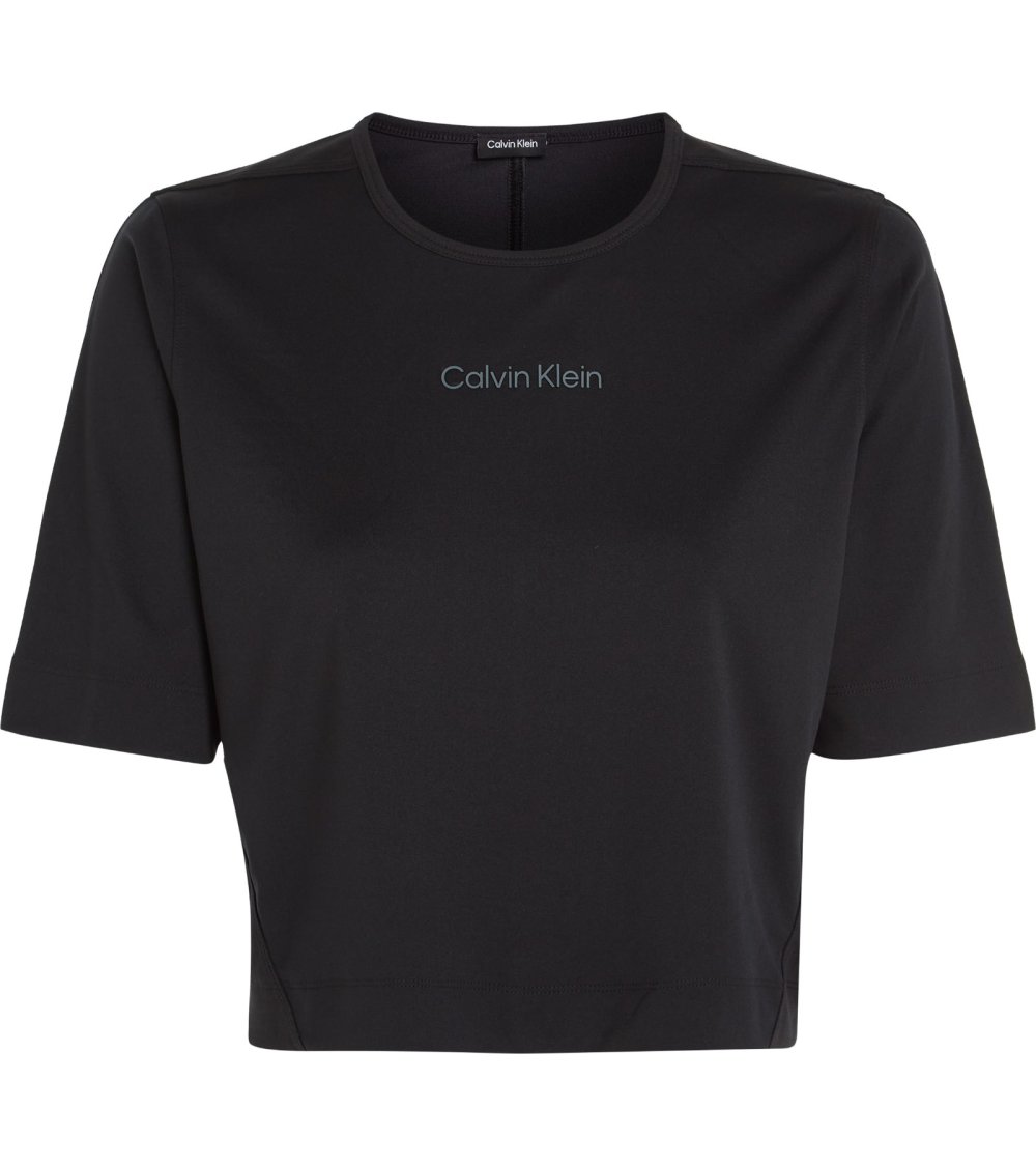 Camiseta cropped Calvin Klein