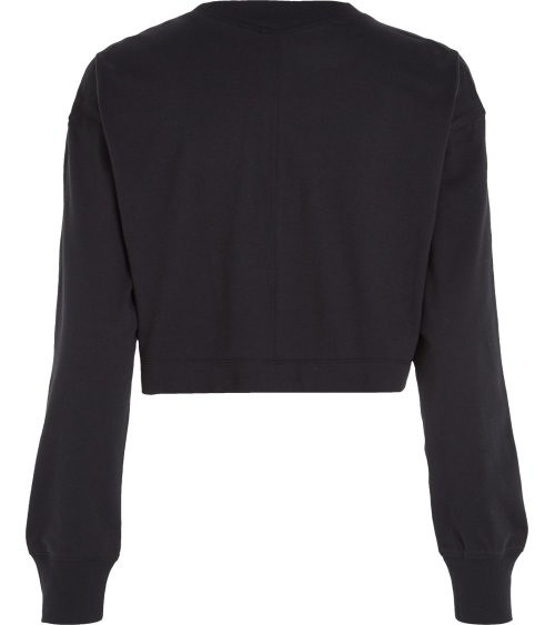 T-shirt à Manches Longues Cropped Calvin Klein