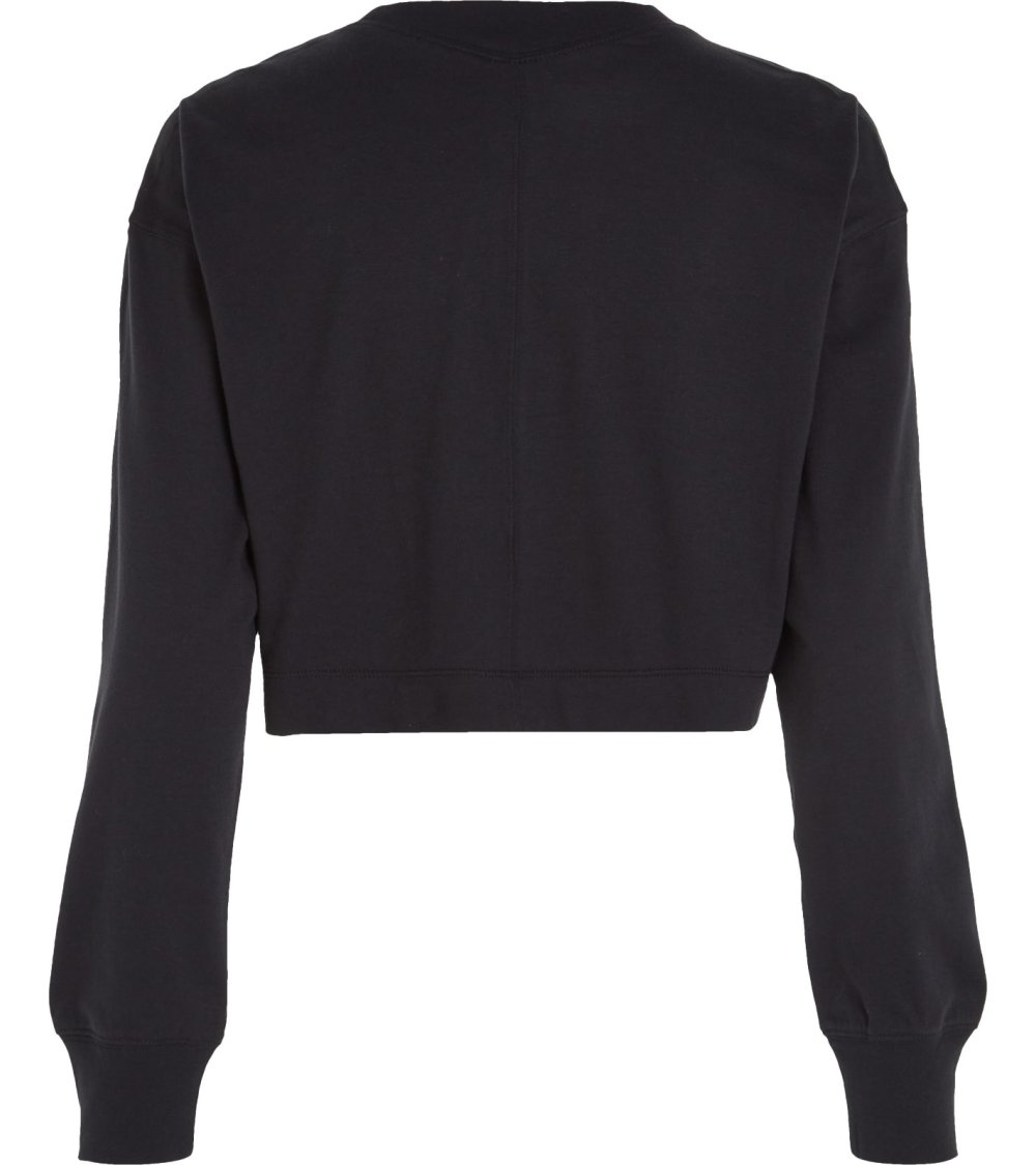 Calvin Klein Long Sleeve Cropped T-Shirt
