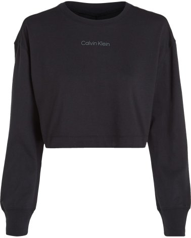 T-shirt à Manches Longues Cropped Calvin Klein