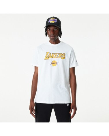 New Era T-Shirt NBA Lakers de manga corta