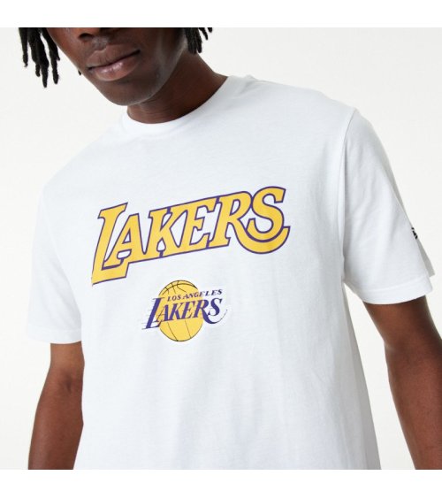 New Era T-Shirt NBA Lakers de manga corta