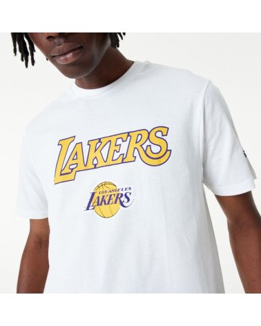 New Era T-Shirt NBA Lakers de manga corta