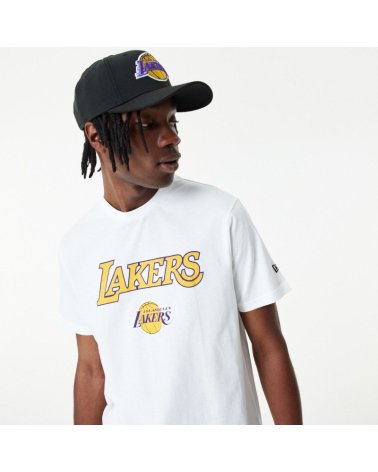 New Era T-Shirt NBA Lakers de manga corta