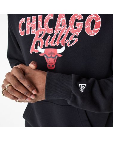 New Era felpa cappuccio Chicago Bulls