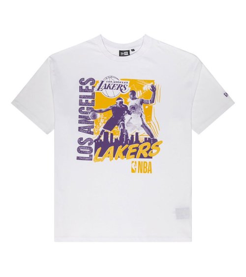 New Era T-shirt Lakers de manga corta