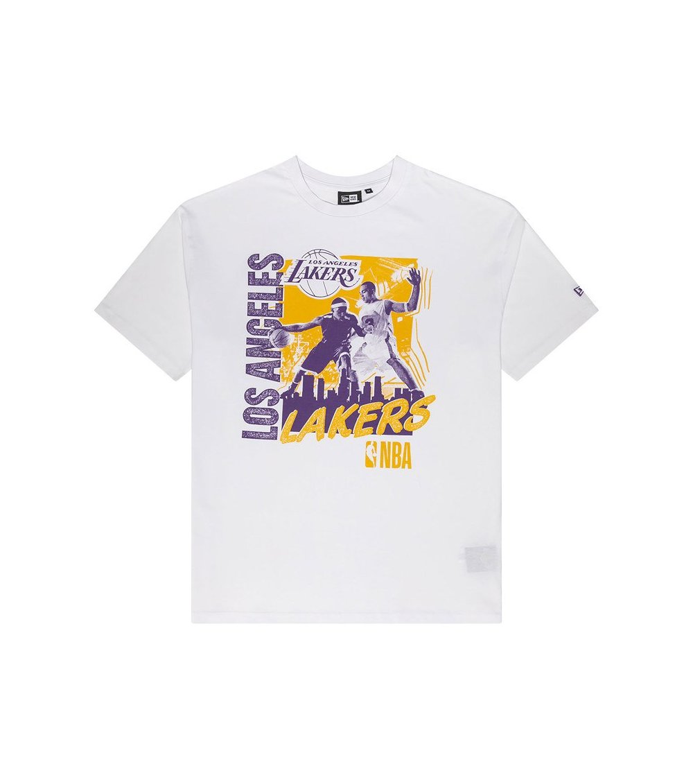 New Era T-shirt Lakers de manga corta