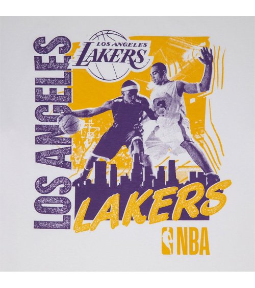 New Era T-shirt Lakers de manga corta