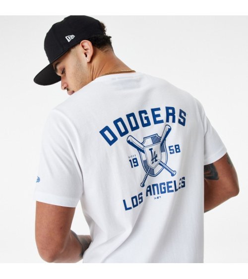 New Era T-Shirt Los Angeles Dodgers con stampa retro
