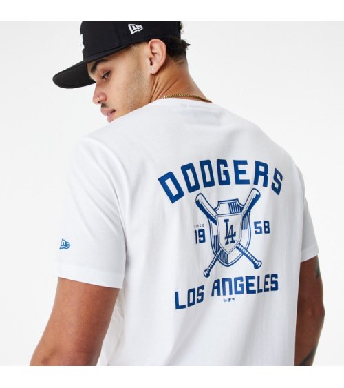 New Era T-Shirt Los Angeles Dodgers con stampa retro