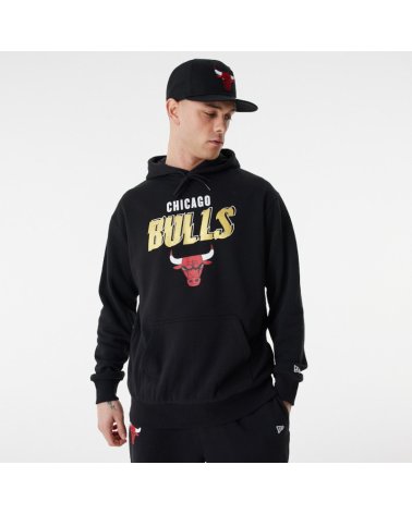 Sweat à capuche New Era Chicago Bulls