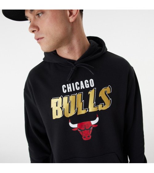 Sweat à capuche New Era Chicago Bulls
