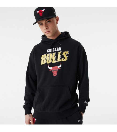 Sweat à capuche New Era Chicago Bulls