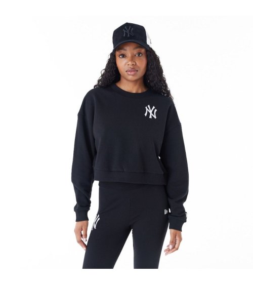New Era Camiseta Crop de Manga Larga