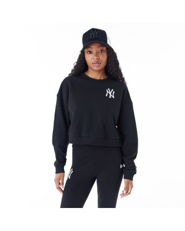 New Era Camiseta Crop de Manga Larga