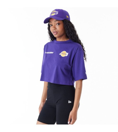 New Era Cropped T-Shirt NBA Team Logo
